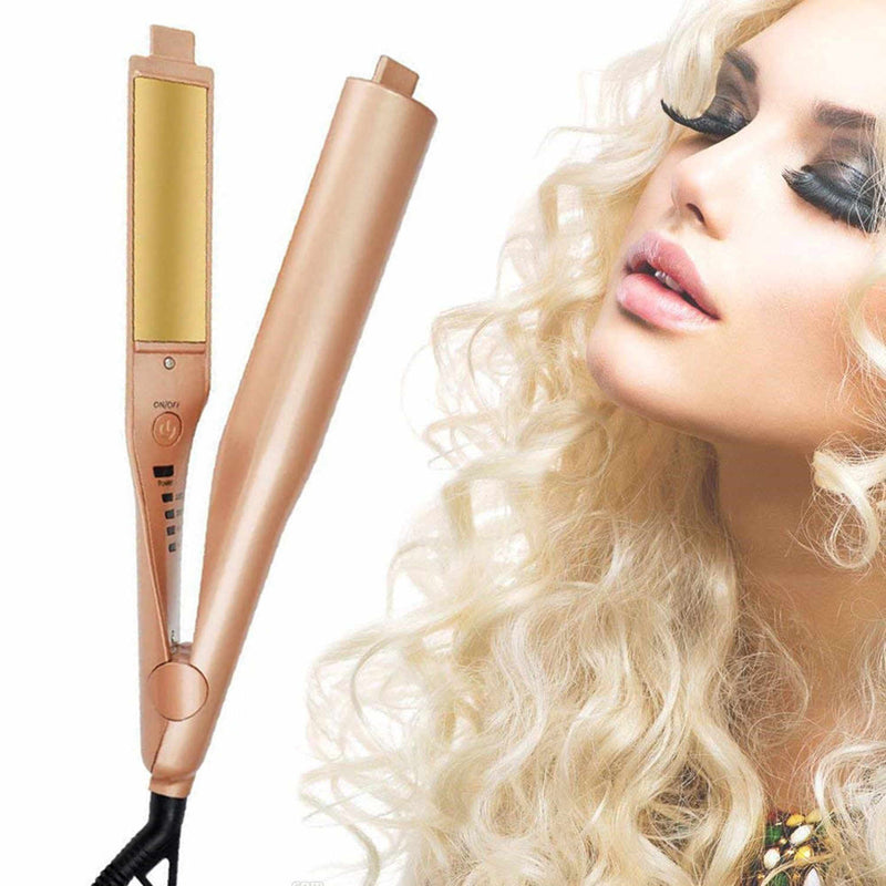 2-in-1 Hair Straightener Spiral Wave Curler